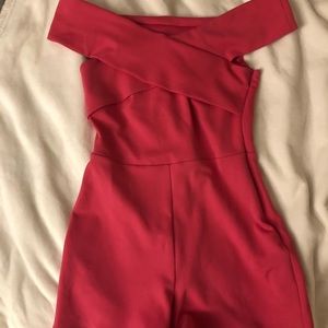 ASOS hot pink romper